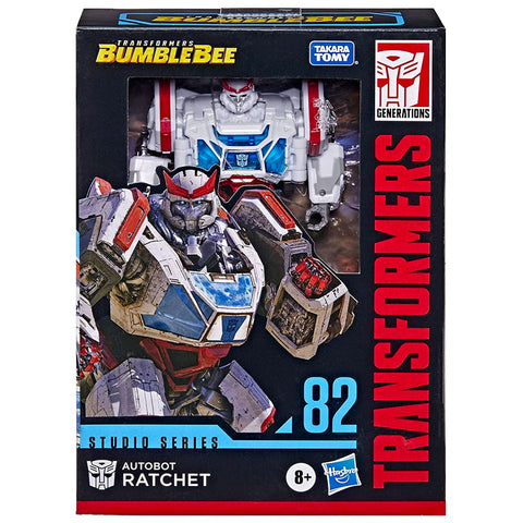 Transformers Movie Studio Series 82 Ratchet deluxe cybertronian bumblebee box package front