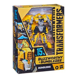 Transformers Movie Studio Series Buzzworthy 15-BB Deluxe Bumblebee & Charlie Box package Front angle