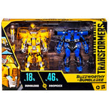Transformers Buzzworthy Bumblebee Studio Series 18BB vw vs 46BB Dropkick deluxe target exclusive 2pack box package front