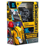 Transformers Movie Studio Series Buzzworthy Bumblebee 95-BB N.E.S.T. Bonecrusher voyager black target exclusive box package front angle