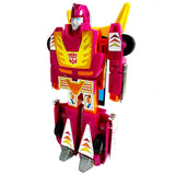 Transformers Pink Prototype G1 hot Rod custom part swap collecticon toys robot action figure toy front angle