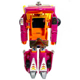 Transformers Pink Prototype G1 hot Rod custom part swap collecticon toys robot action figure toy front inside hood copyright product stamp