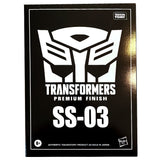 Transformers Permium Finish PF SS-03 Studio Series Movie Voyager Megatron hasbro USA black sleeve box package front