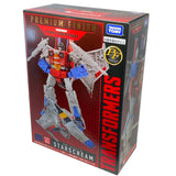 Transformers Premium Finish PF WFC-04 Starscream Siege Voyager Japan Takaratomy box package front angle