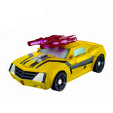 Transformers Prime Cyberverse Legion Class 2 001 Bumblebee Intelligence Specialist snap-on blaster Snap-on Blaster Car Toy Stock Photo