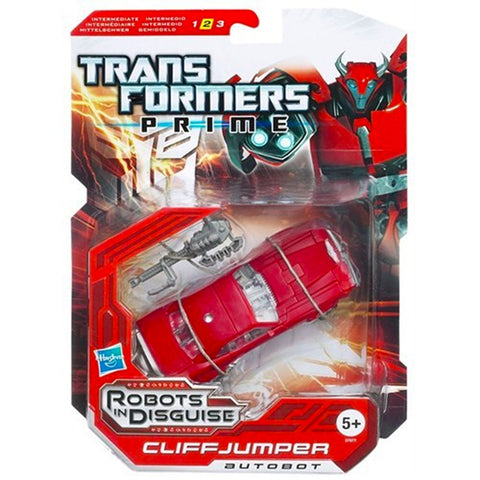 Transformers Prime Robots in Disguise 002 Cliffjumper deluxe box package short card UK front