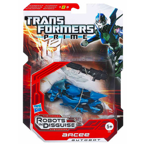 Transformers Prime Robots In Disguise 005 Arcee Deluxe box package front short card UK