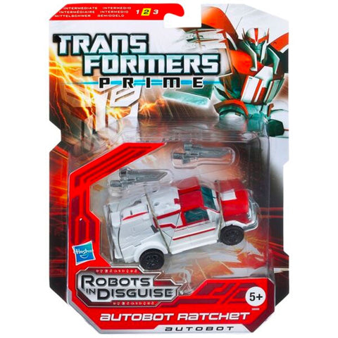 Transformers Prime Robots in Disguise 006 Autobot Ratchet Deluxe box package front short card UK