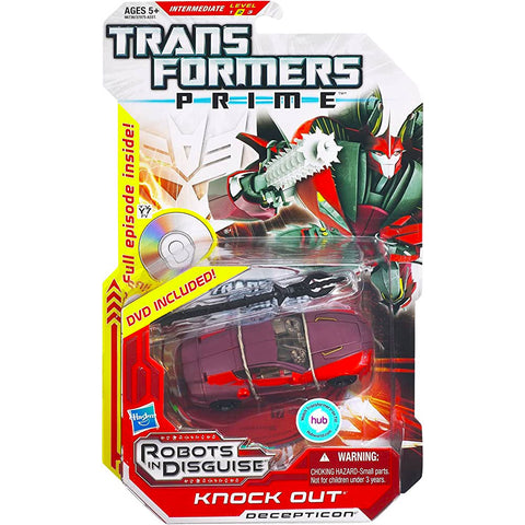 Transformers Prime Robots In Disguise 007 Knock Out deluxe dvd includes box package variant front