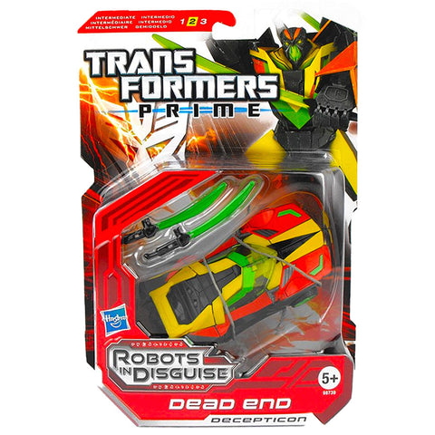 Transformers Prime Robots In Disguise 010 Dead End Deluxe box package short card UK variant front