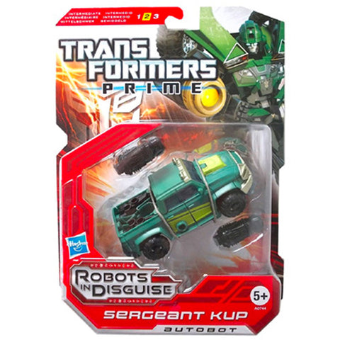 Transformers Prime Robots In Disguise 014 Sergeant Kup deluxe box package front uk variant multilingual