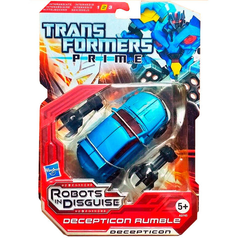 Transformers Prime Robots in Disguise 014 Decepticon Rumble deluxe box package front short card UK