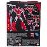 Transformers RED robot enhanced design Prime Knockout Decepticon box package back