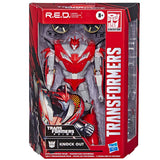 Transformers RED robot enhanced design Prime Knockout Decepticon box package front