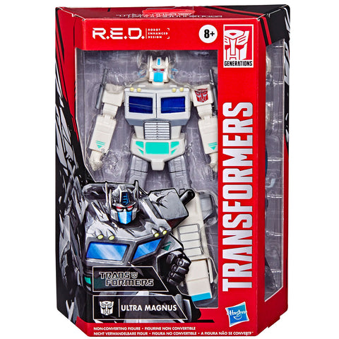 Transformers RED series robot enhanced design white g1 ultra magnus walmart exclusive 6-inch box package front