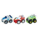 Playskool Heroes Transformers Rescue Bots Flip Racers Griffin Rock Stunt Team Boulder Quickshadow Heatwave Car Vehicle Mode