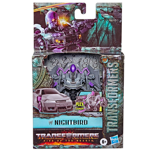 Transformers Movie Rise of the Beasts ROTB Nightbird flex changer box package front
