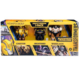 Transformers Buzzworthy Bumblebee Rise of the Beasts Jungle Mission 3-pack Cheetor Nightbird Wheeljack box package front photo