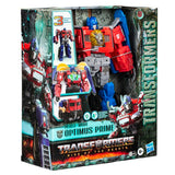 Transformers Movie Rise of the Beasts ROTB Beast-Mode Optimus Prime box package front angle