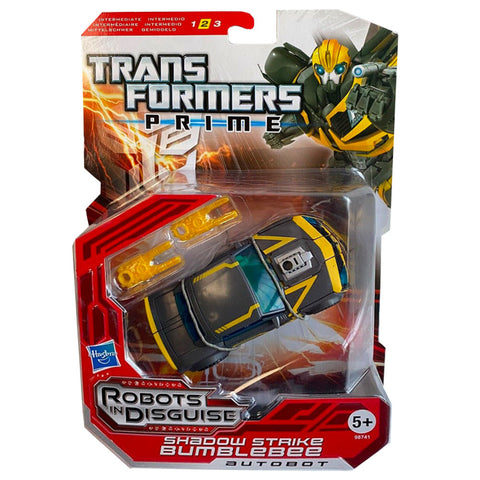 Transformers Robot in Disguise 011 Shadow Strike Bumblebee Box package short card uk variant front