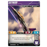 Transformers TCG Card Game Wave 1 Skywarp Sneaky Prankster Jet Back
