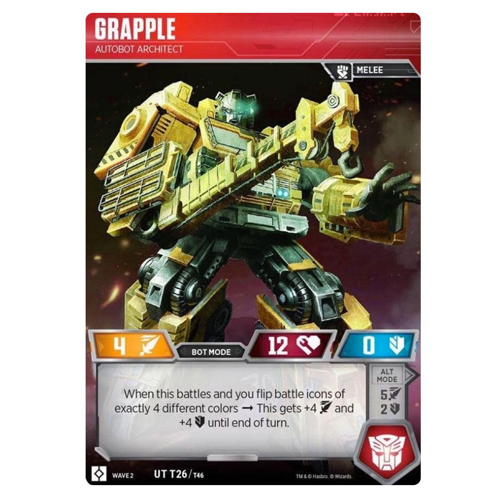 Transformers TCG Grapple Autobot Architect - Character Card Transformers TCG Grapple Autobot Architect - Character Card