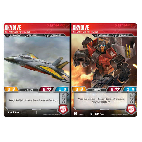 Transformers TCG Card Game Skydive Air Warefare Specialist Aerialbot Combiner