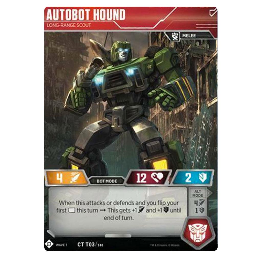 Transformers TCG Autobot Hound Long-Range Scout - Character Card Transformers TCG Autobot Hound Long-Range Scout - Character Card