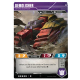Transformers TCG Card Game Demolisher Devoted Decepticon Tank back side
