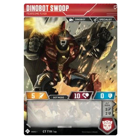 Transformers TCG Card Game Dinobot Swoop Fearsome Flyer robot front