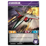 Transformers TCG Card game Starscream Scheming Second-in-Command Back Jet Mode