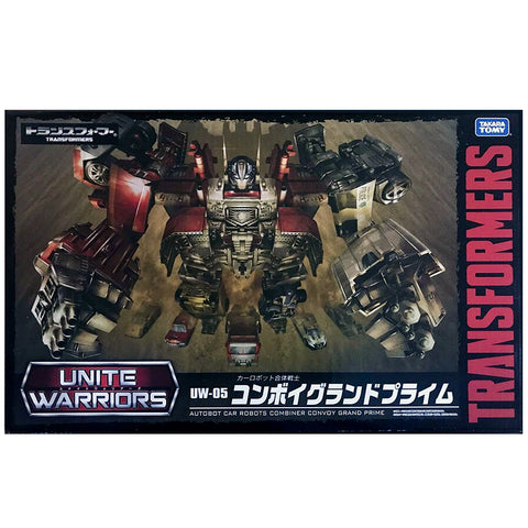 Transformers Unite Warriors UW-05 Autobot Car Robots combiner convoy grand prime box package front japan