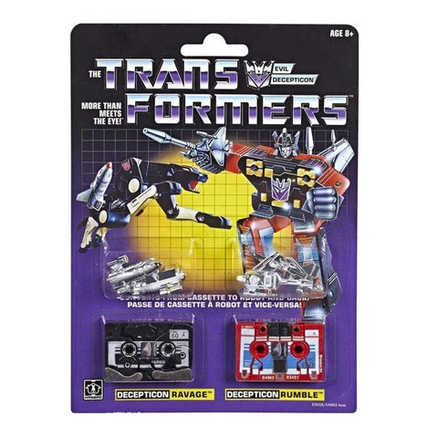 Transformers Vintage G1 Ravage and Rumble Reissue