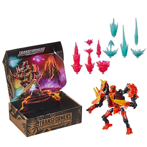 Transformers War for Cybertron Kingdom WFC-K39 deluxe Tricranius Fossilizer Pulse Exclusive box package toy accessories