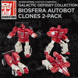 Transformers War for Cybertron Earthrise Galactic Odyssey Collection Biosfera Autobot clones 2pack amazon promo