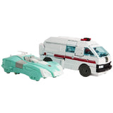 Transformers War for Cybertron Earthrise Galactic Odyssey Collection Paradron Medics Deluxe Ratchet Lifeline 2pack Amazon Exclusive Vehicle Car Toys