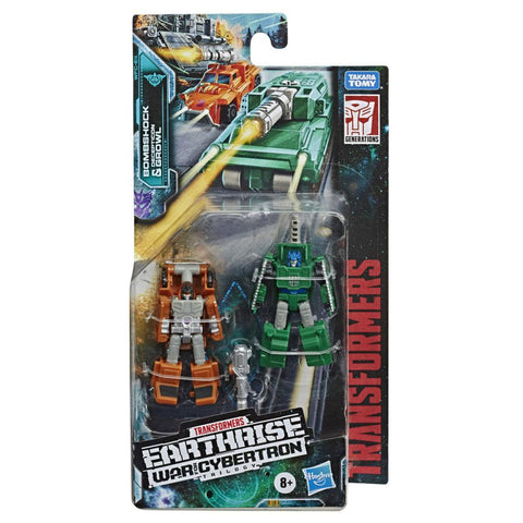 Transformers War For Cybertron Earthrise WFC-E4 Decepticon Micromaster MIlitary Patrol Bombshock Growl Box Package Front
