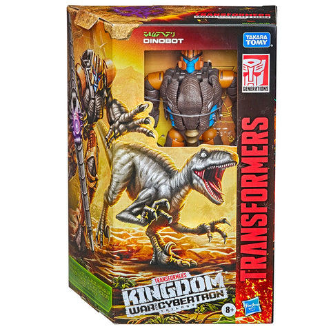 Transformer War for Cybertron Kingdom WFC-K18 Voyager Dinobot box package front