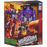 Transformers War for Cybertron Kingdom WFC-K28 Leader Galvatron Box Package front Angle
