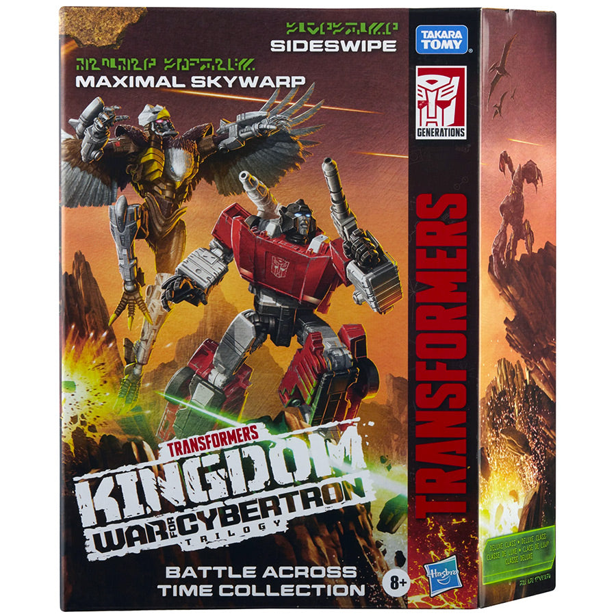 Transformers War for Cybertron Kingdom WFC-K42 Battle Across Time Sideswipe & Maximal Skywarp - 2-Pack Transformers War for Cybertron Kingdom WFC-K42 Battle Across Time Sideswipe & Maximal Skywarp - 2-Pack
