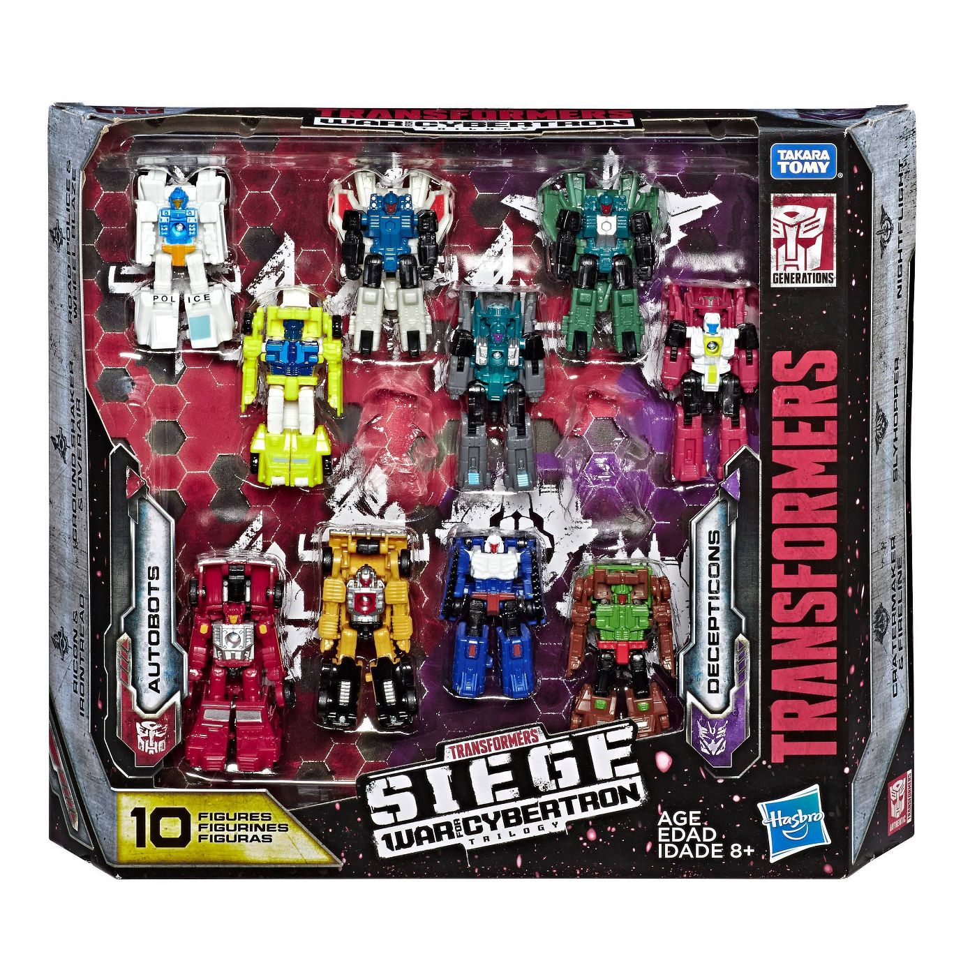 Transformers Siege Autobot vs. Decepticon Micromaster 10-pack - Giftset Transformers Siege Autobot vs. Decepticon Micromaster 10-pack - Giftset