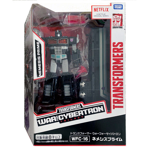 Transformers War for Cybertron Trilogy Netflix WFC-16 Leader Nemesis Prime Japan TakaraTomy box package front