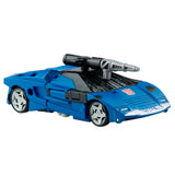 Transformers Netflix War for Cybertron Trilogy Walmart Deluxe Deep Cover blue race car toy accessories