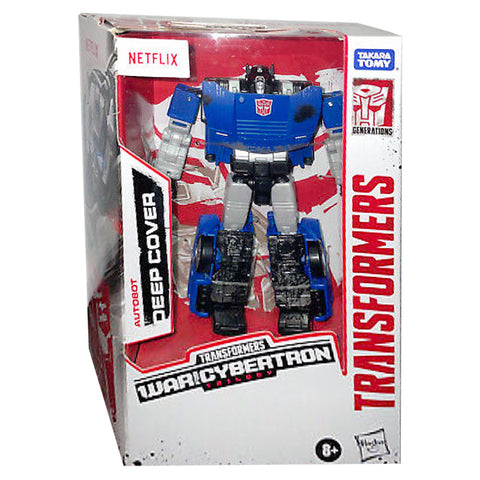 Transformers Netflix War for Cybertron Trilogy Walmart Deluxe Deep Cover Box Package front photo