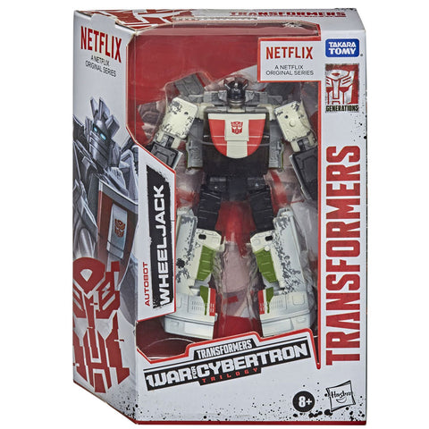 Transformers War for Cybertron Trilogy Netflix Walmart deluxe Wheeljack box package front