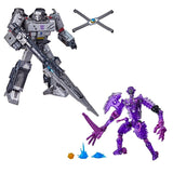 Transformers War for Cybertron Trilogy Netflix Kingdom Leader Spoiler Pack Walmart Exclusive megatron purple paletotrex robot toy accessories