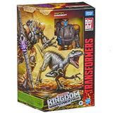 Transformer War for Cybertron Kingdom WFC-K18 Voyager Dinobot box package front angle